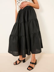Valerie Black Voluminous Skirt