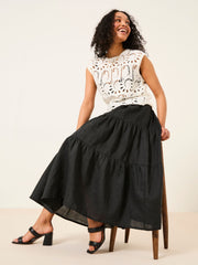 Valerie Black Voluminous Skirt