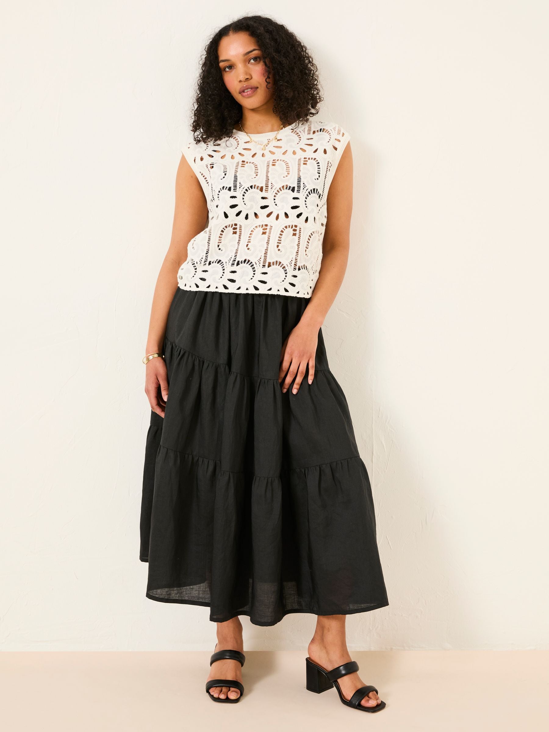 Valerie Black Voluminous Skirt