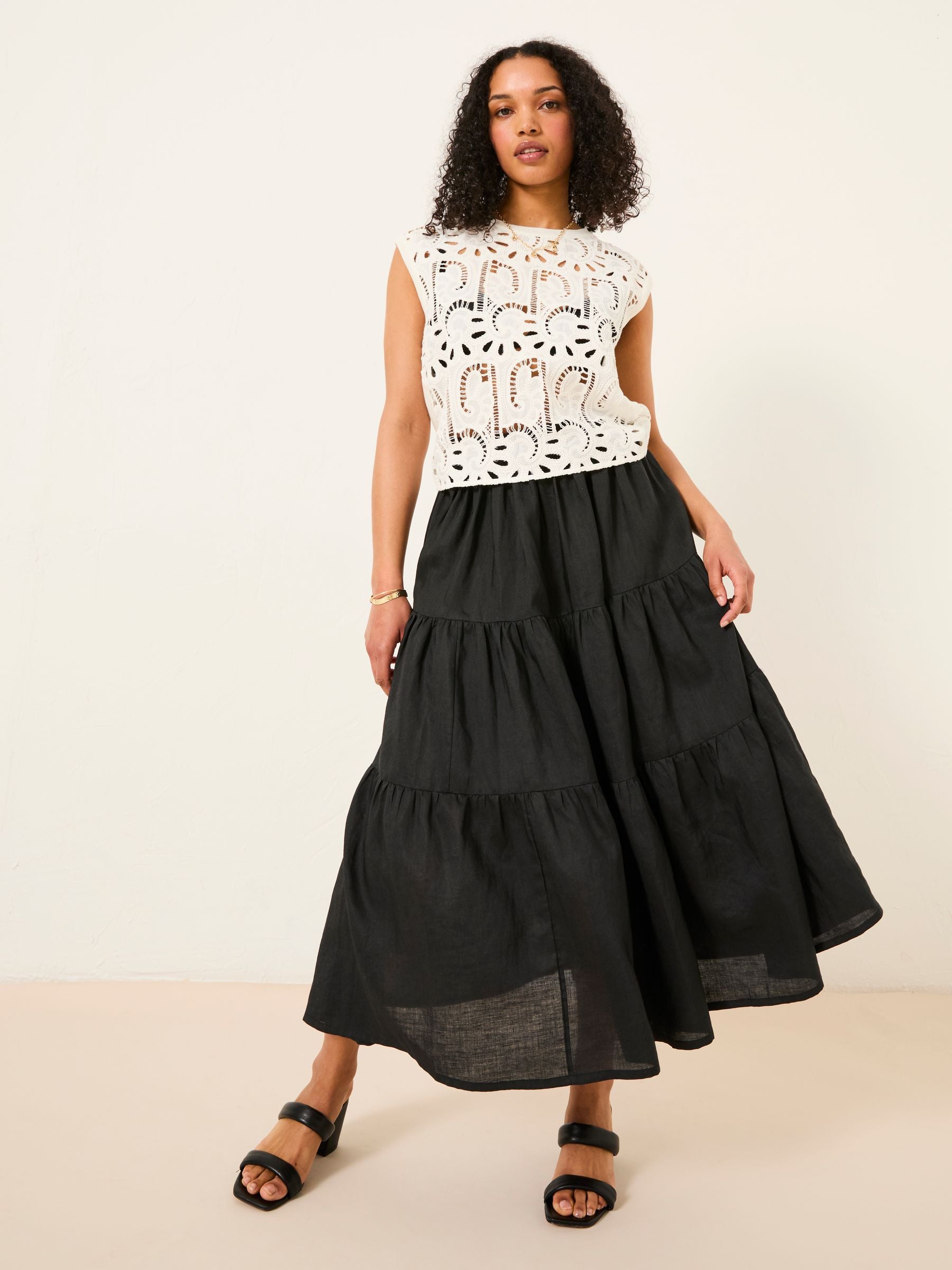 Valerie Black Voluminous Skirt