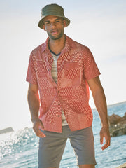 Terracotta Patch Short Sleeve Shirt