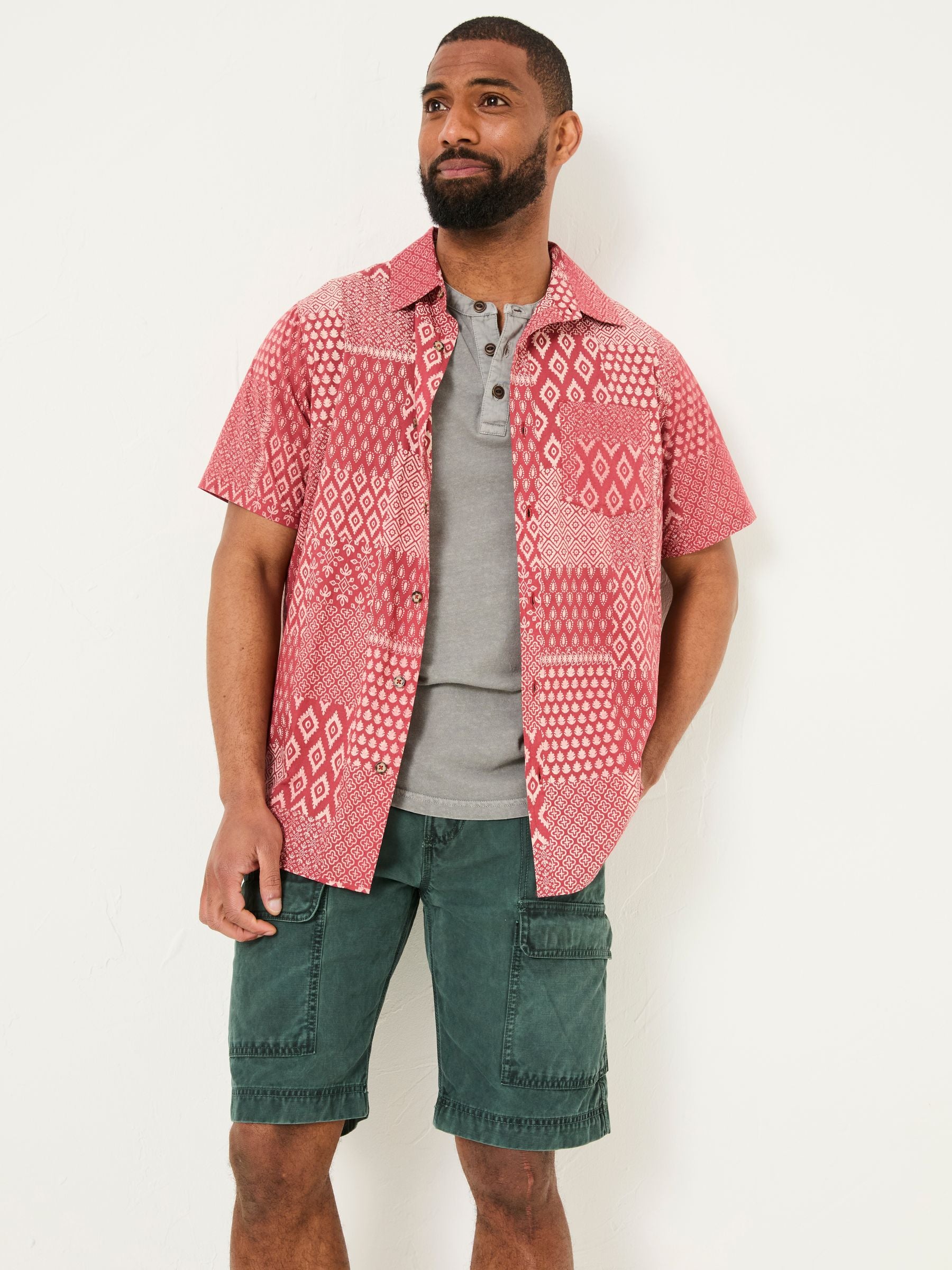 Terracotta Patch Short Sleeve Shirt