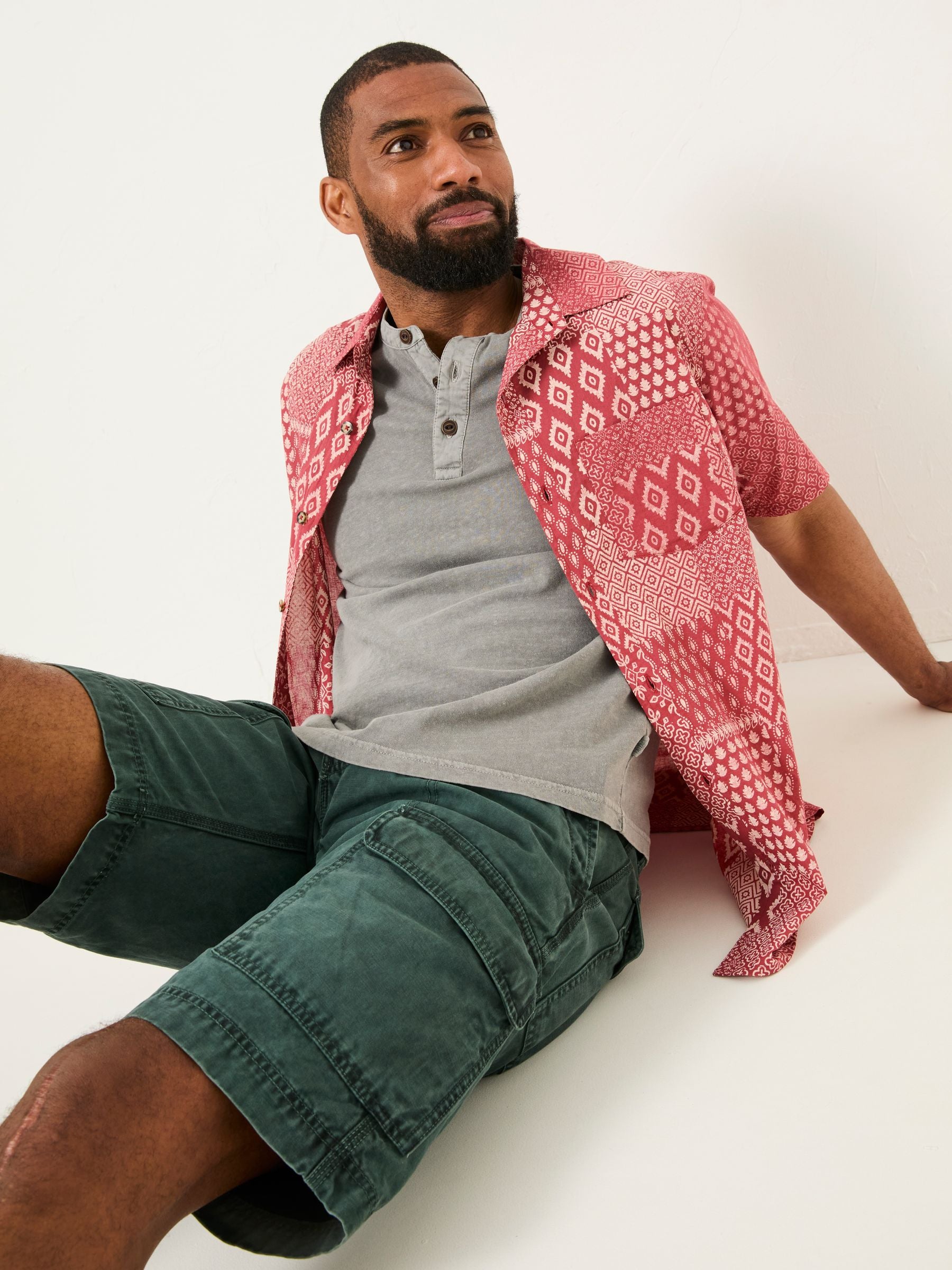 Terracotta Patch Short Sleeve Shirt