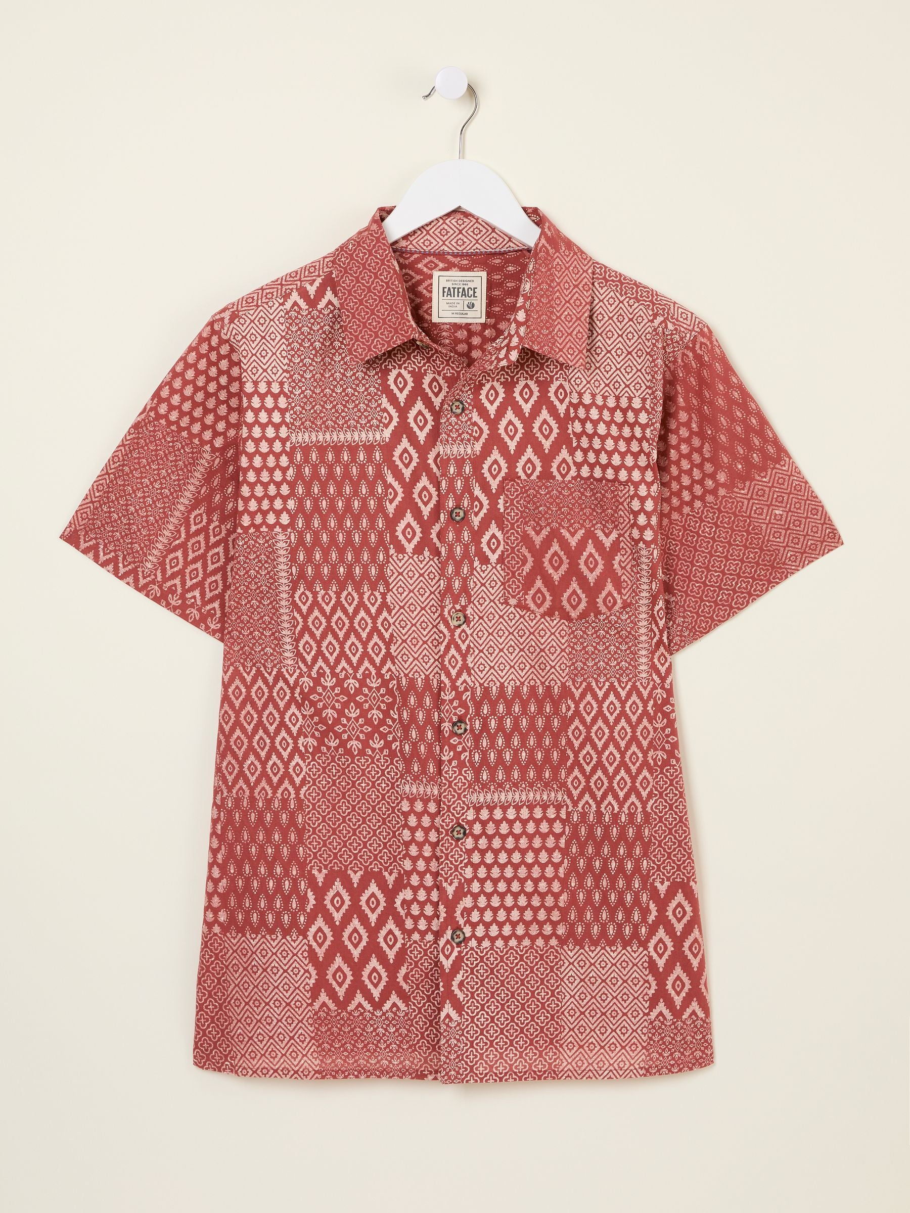 Terracotta Patch Short Sleeve Shirt