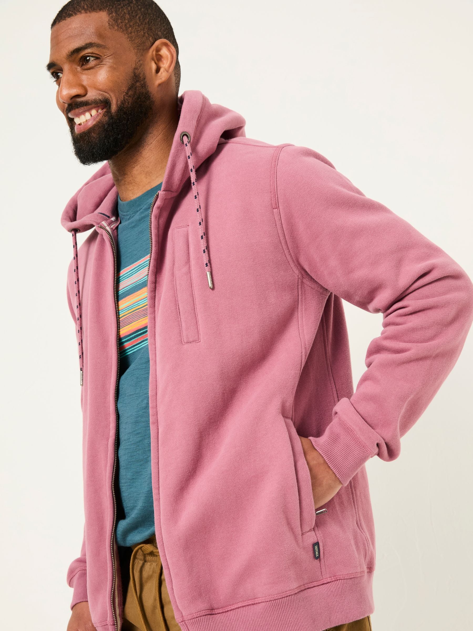 Brooke Heather Purple Zip Through Hoodie