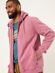 Brooke Heather Purple Zip Through Hoodie