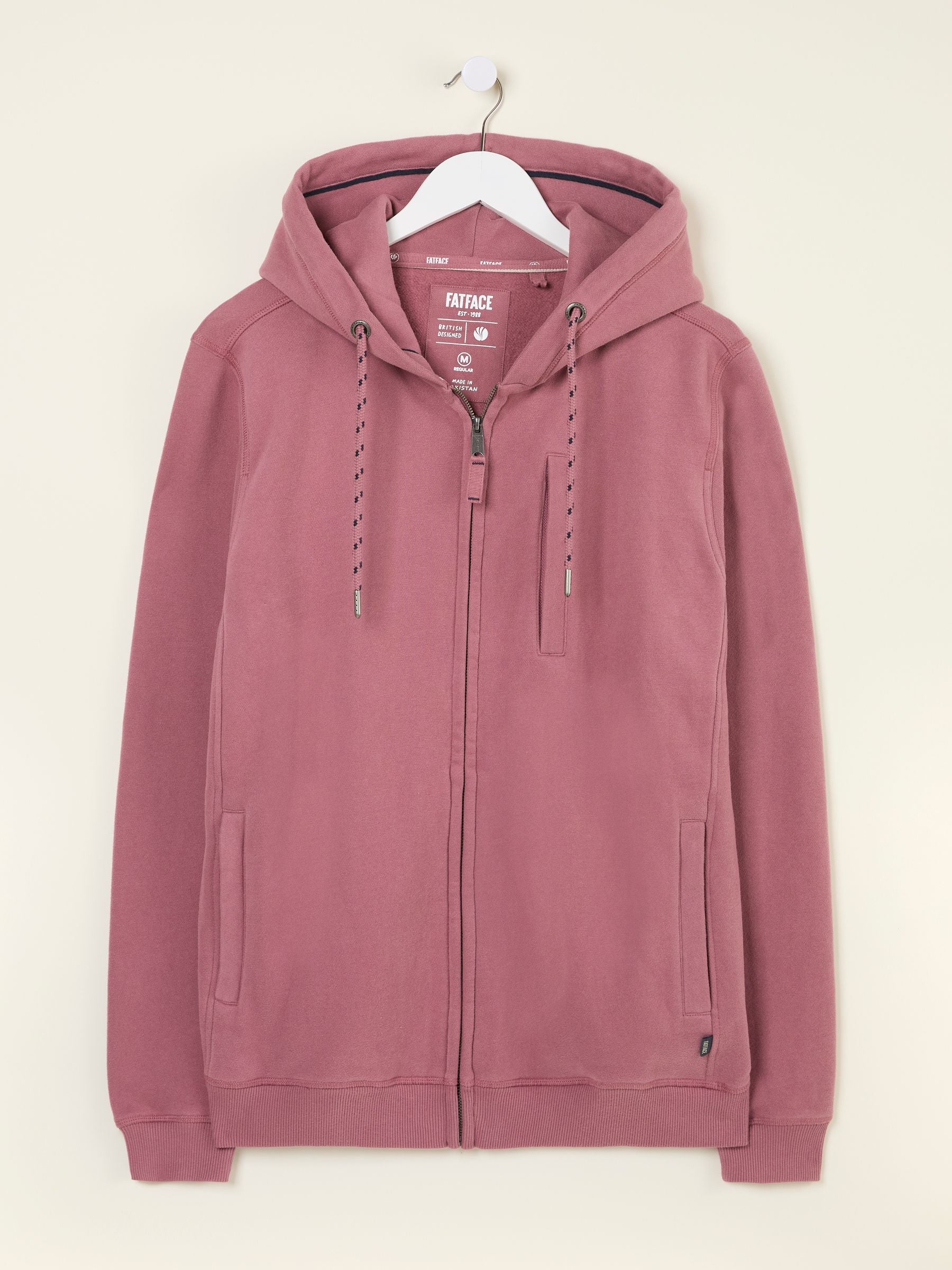 Brooke Heather Purple Zip Through Hoodie