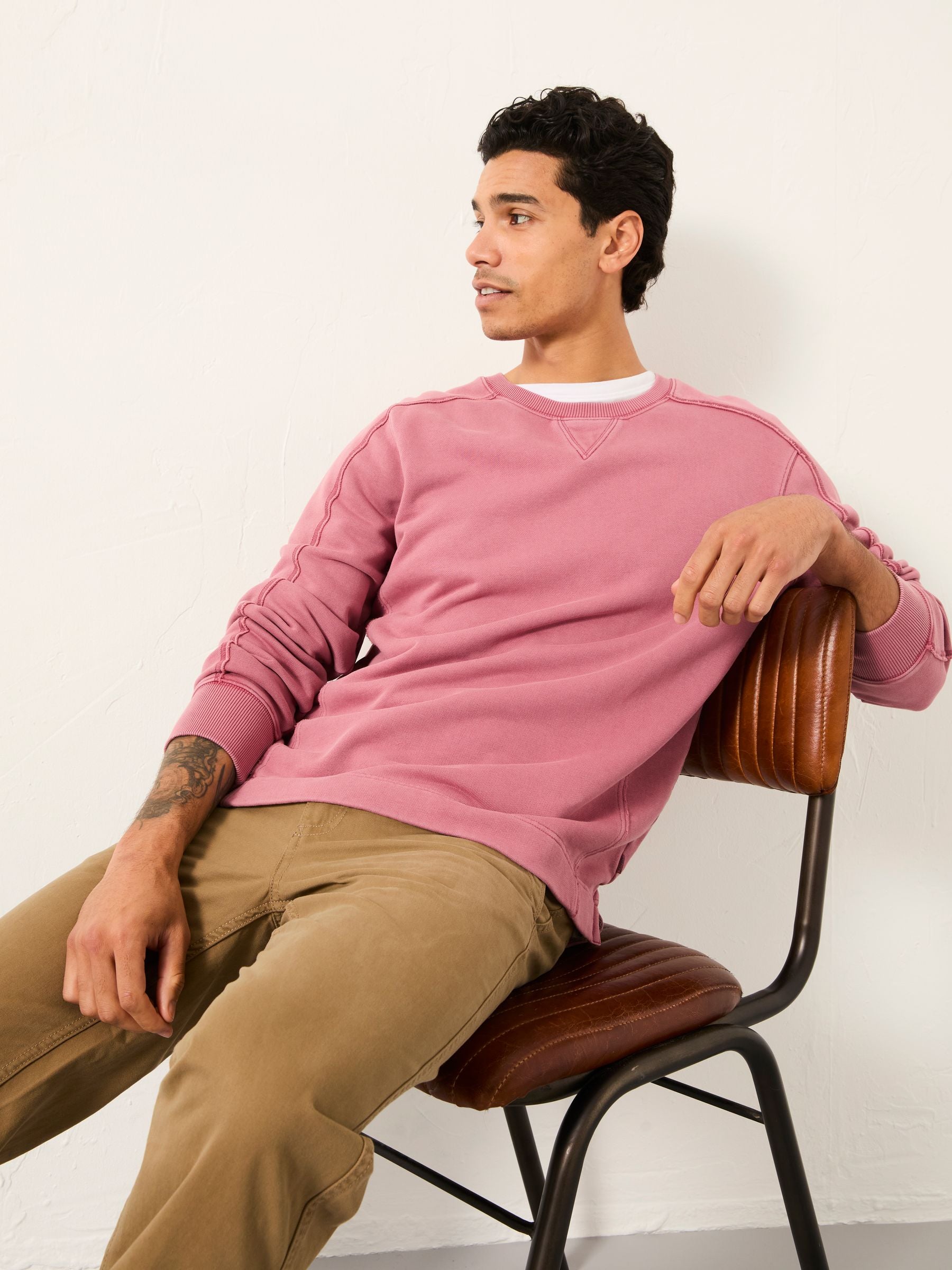 Otterton Heather Purple Crew Neck Sweatshirt