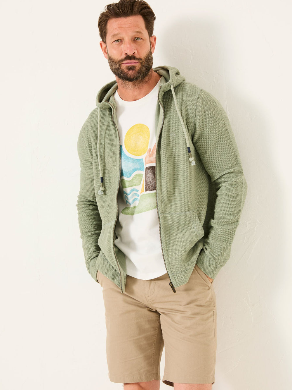 Woolacombe Sage Green Woolacombe Zip Through