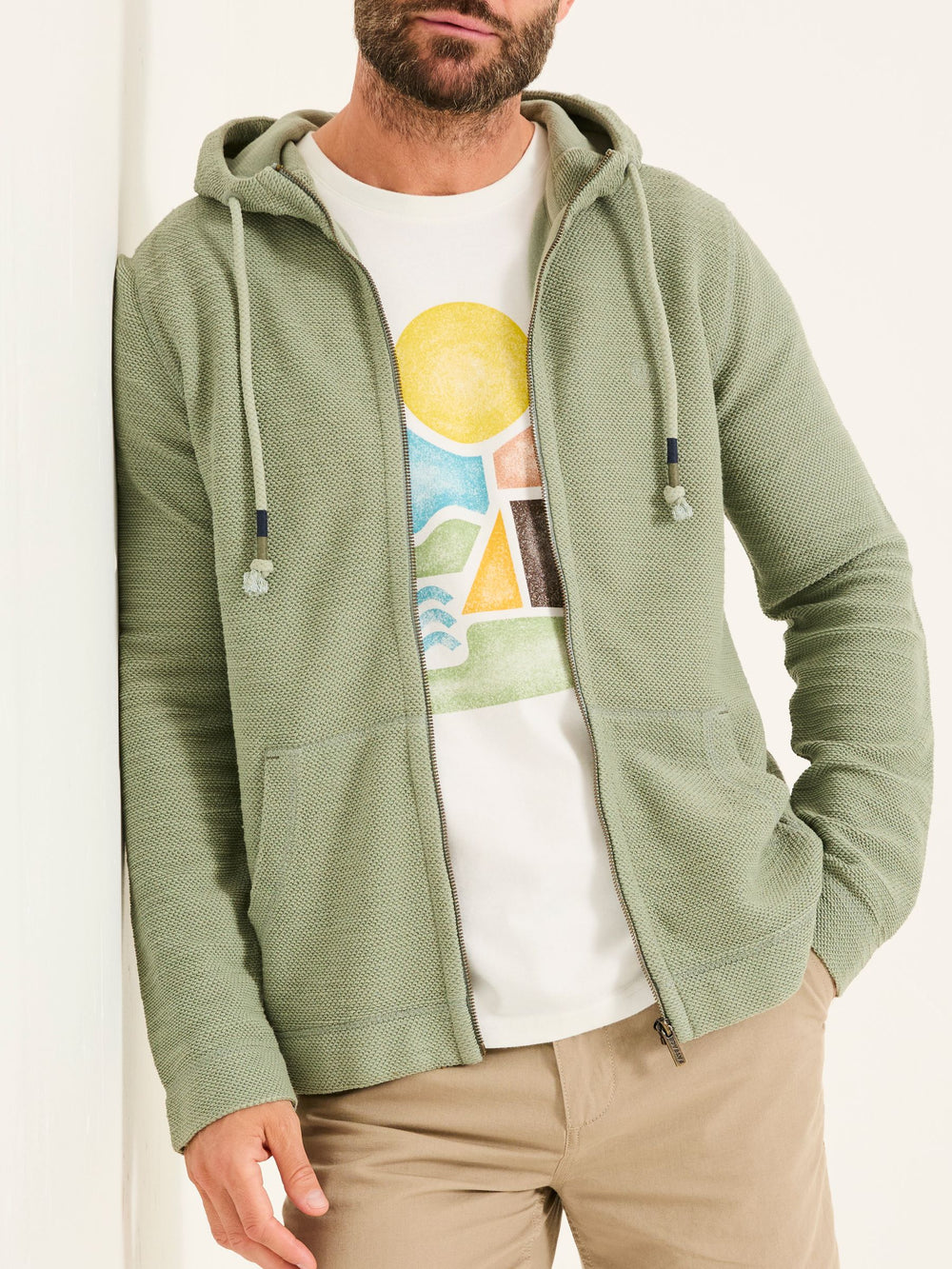 Woolacombe Sage Green Woolacombe Zip Through