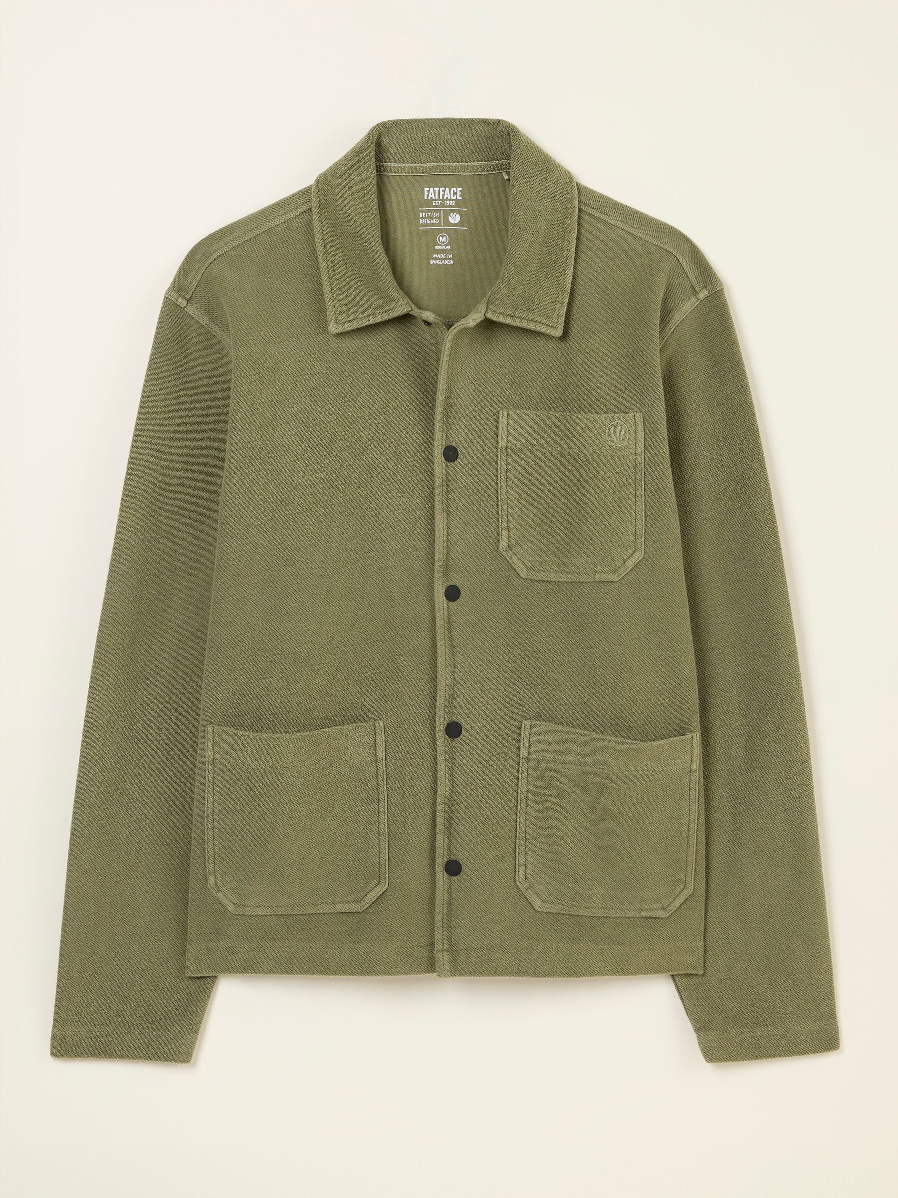 Lowe Khaki Green Lowe Loop Back Light Weight Jacket