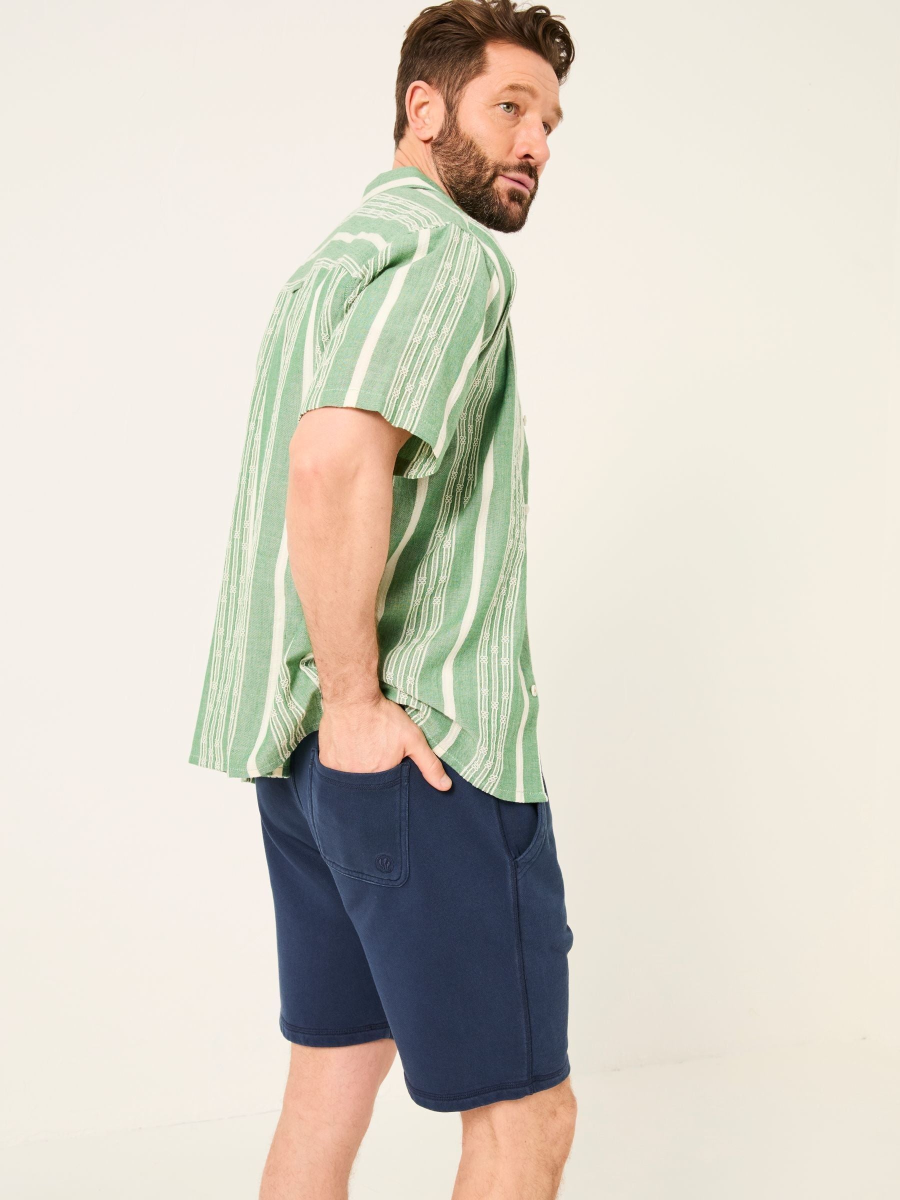 Cambourne Navy Sweat Short