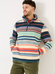 Blue Stripe Fleece Half Zip