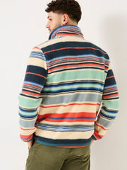 Blue Stripe Fleece Half Zip
