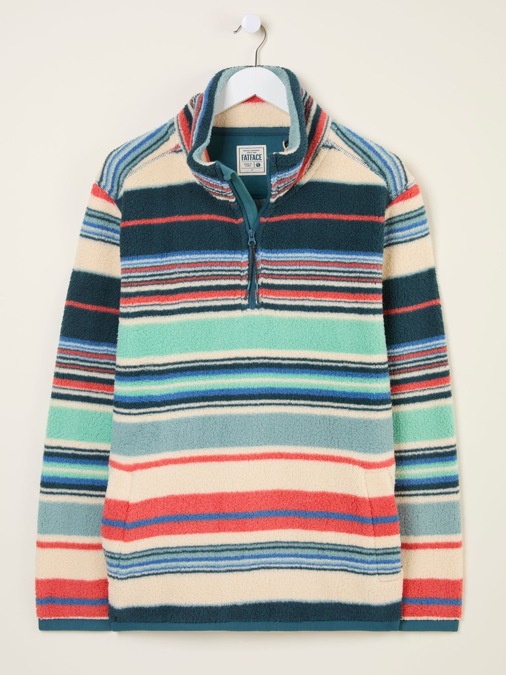 Blue Stripe Fleece Half Zip