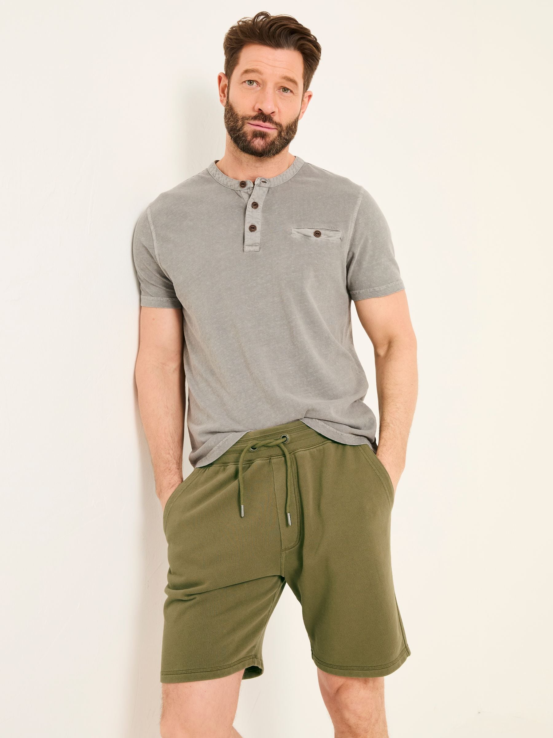 Cambourne Khaki Green Sweat Short