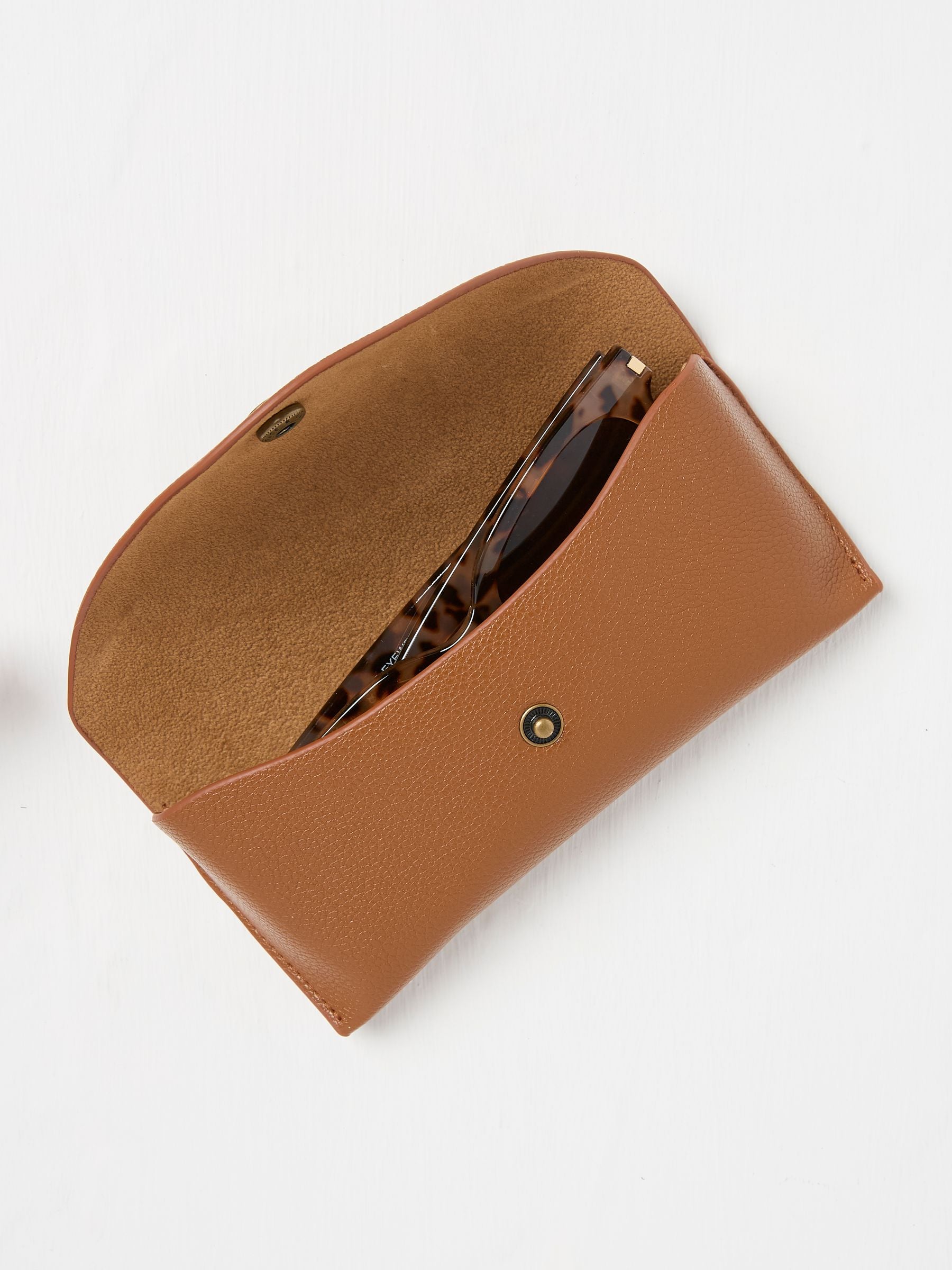 Tan Brown Sunglasses Case