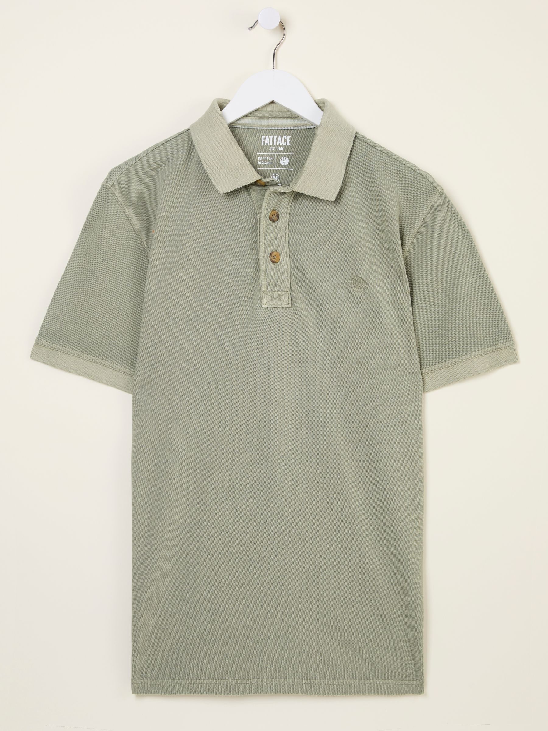 Sage Green Pique Polo