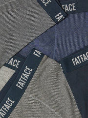 Navy Grey Stripe Classic Boxers 5 Pack