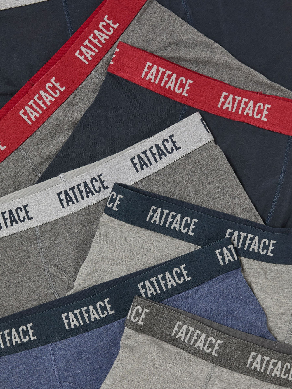 Grey & Blue Classic Boxers 7 Pack