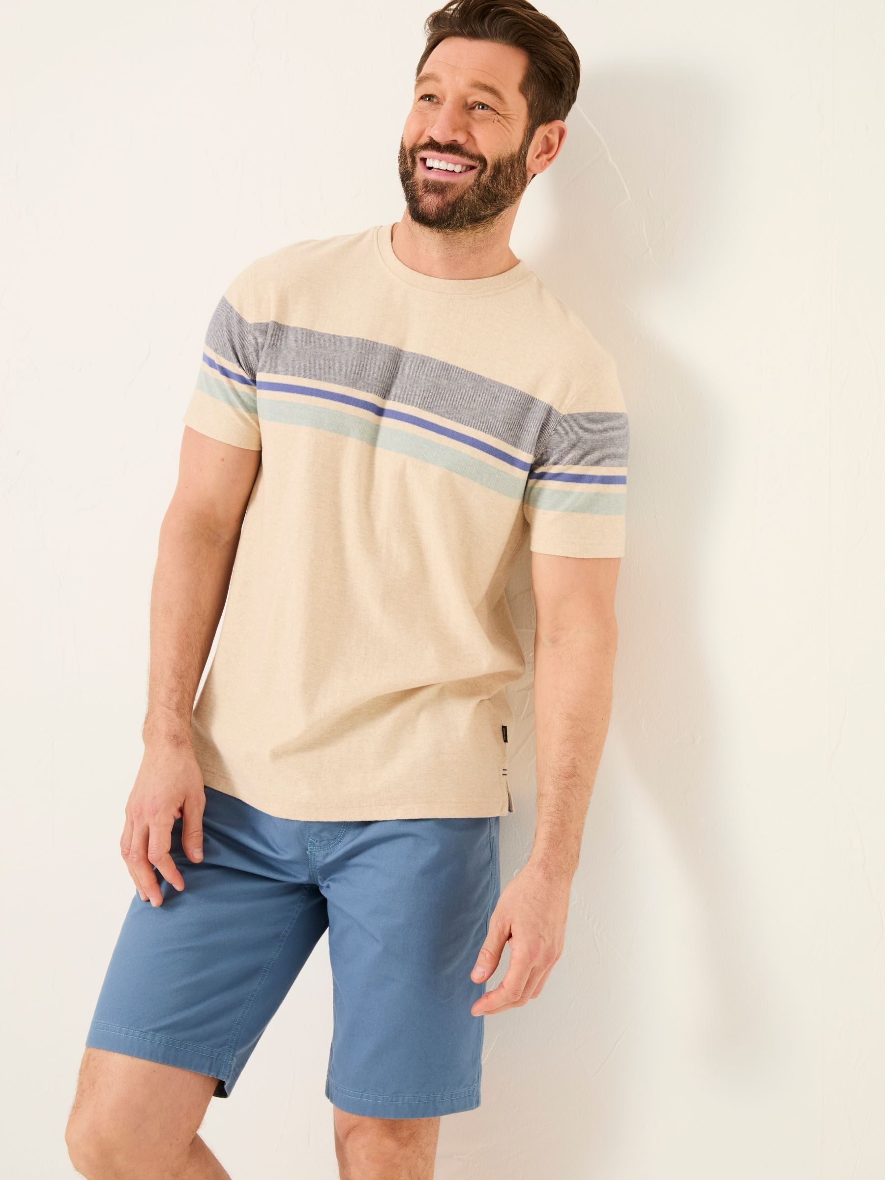 Natural Kiln Chest Stripe Tee