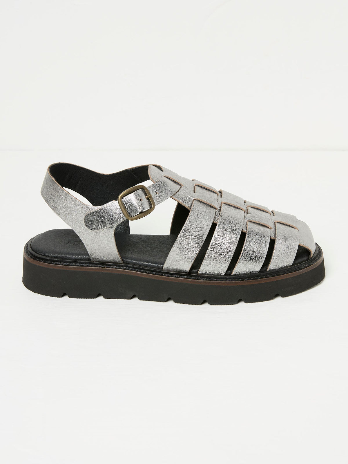 Silver Elodie Fisherman Sandals
