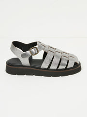 Silver Elodie Fisherman Sandals
