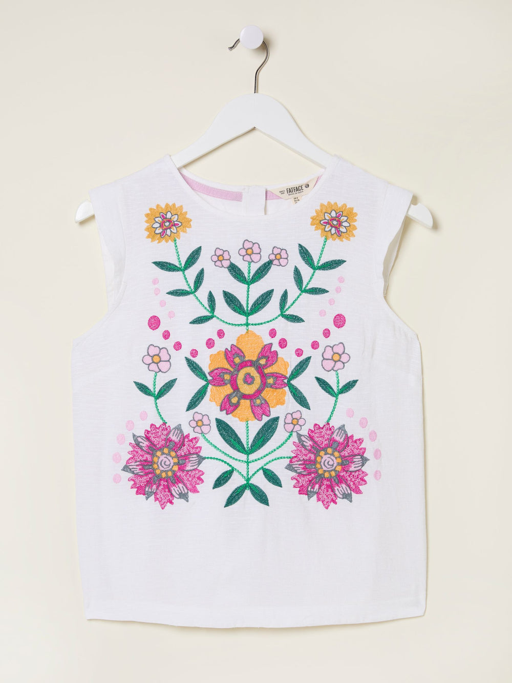 Fliss Ivory Embroidered Cami
