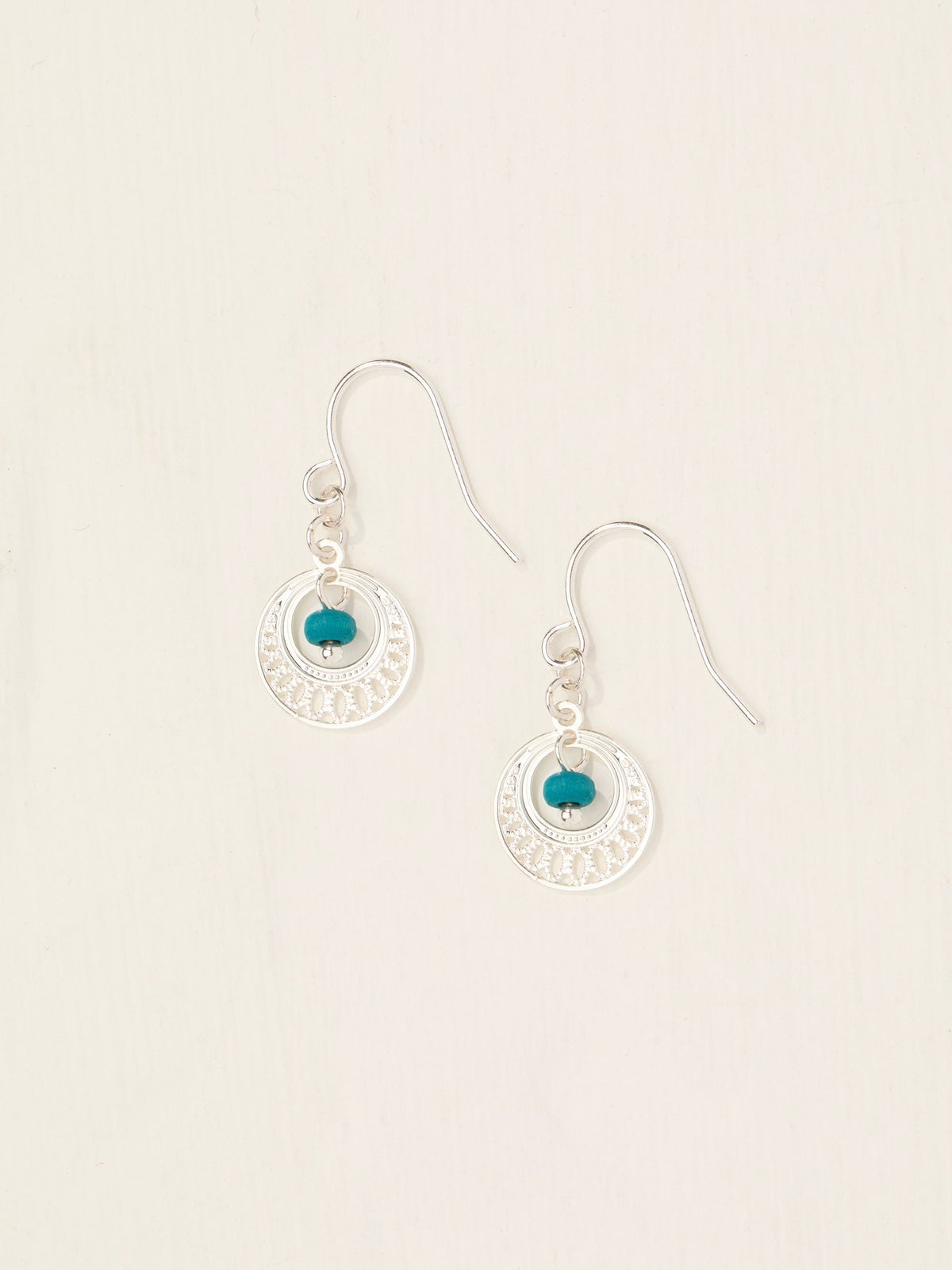 Silver Tone Filagree Drop Earrings