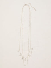 Silver Tone Starfish Layered Necklace