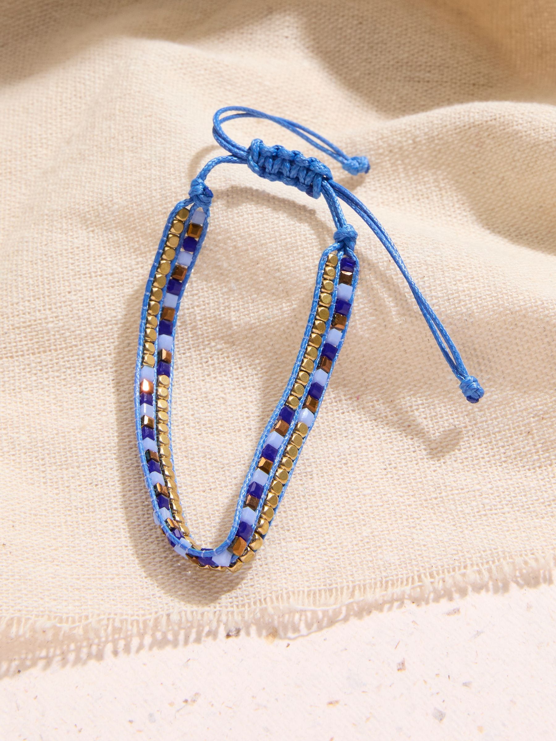 Blue Woven Bracelet