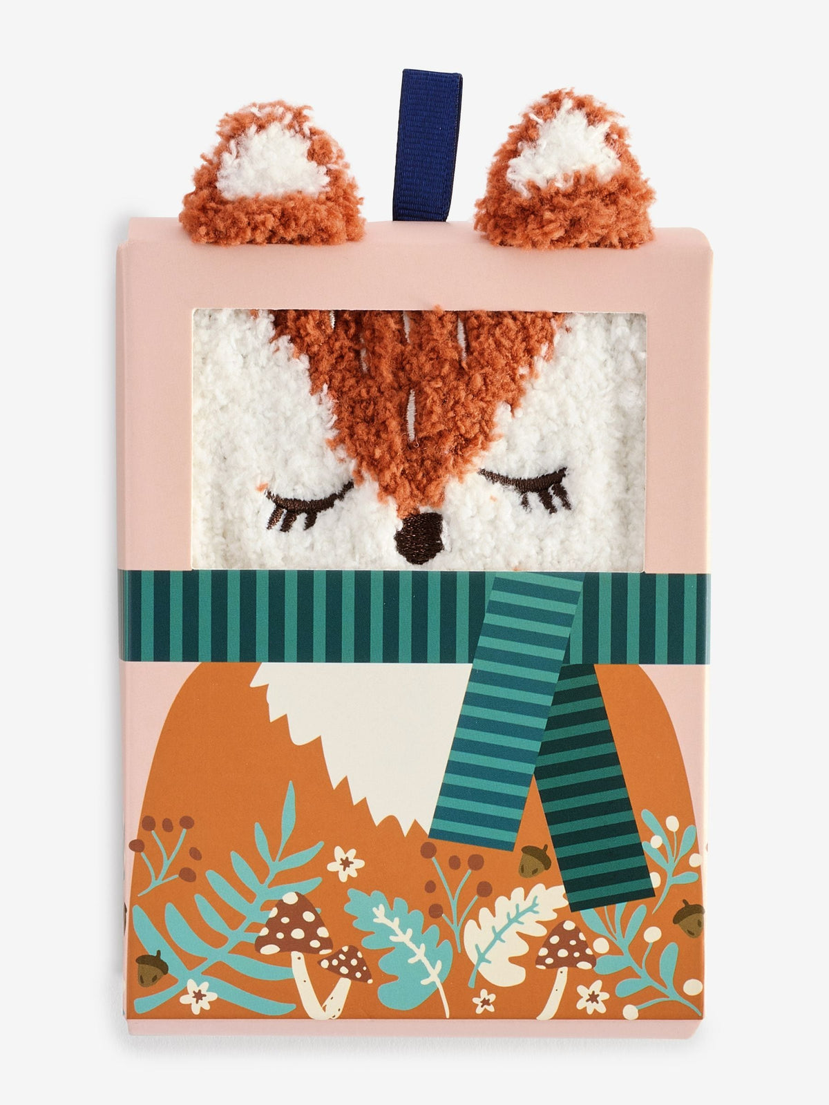 Orange Fox Socks In Box