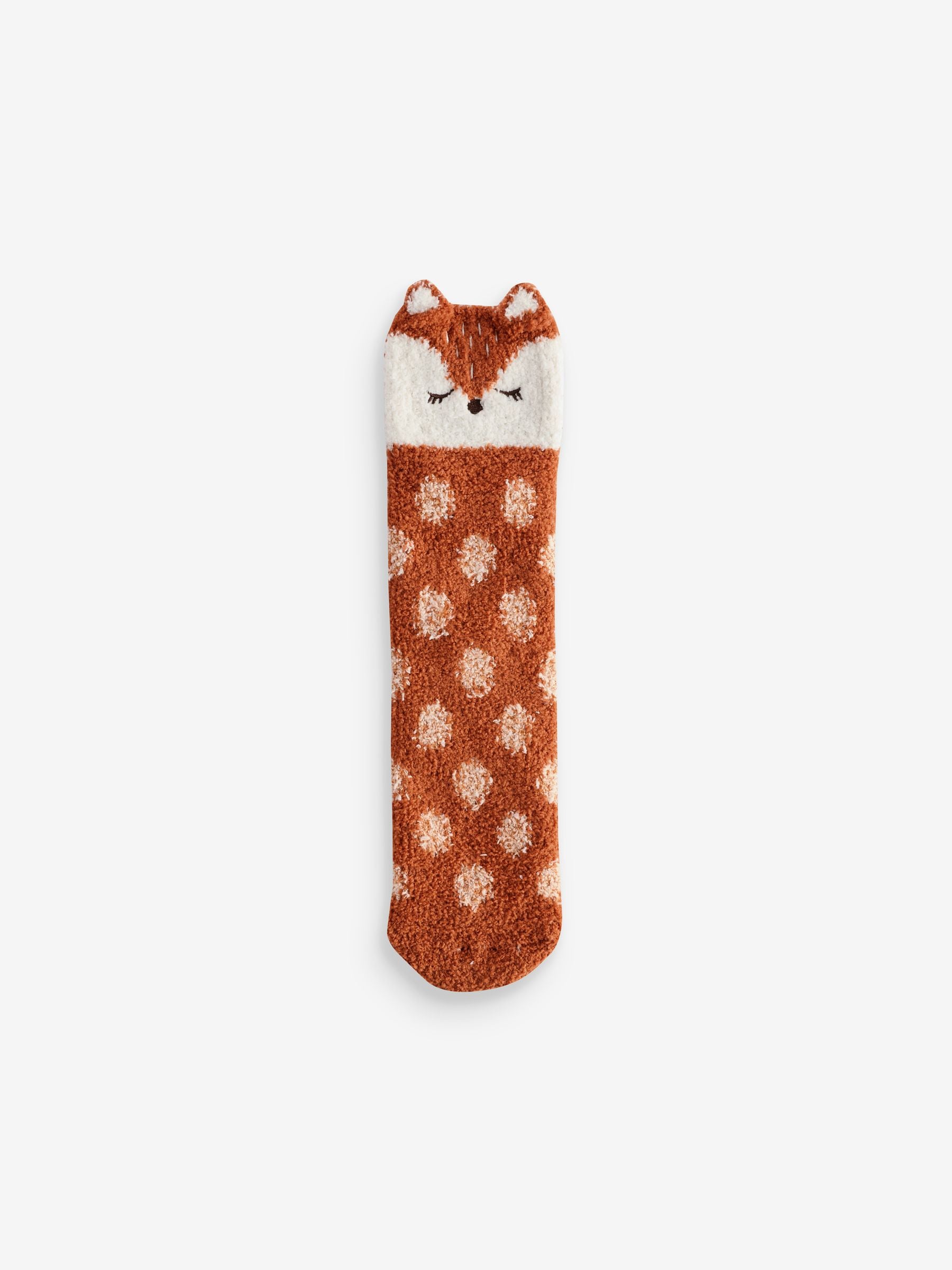Orange Fox Socks In Box