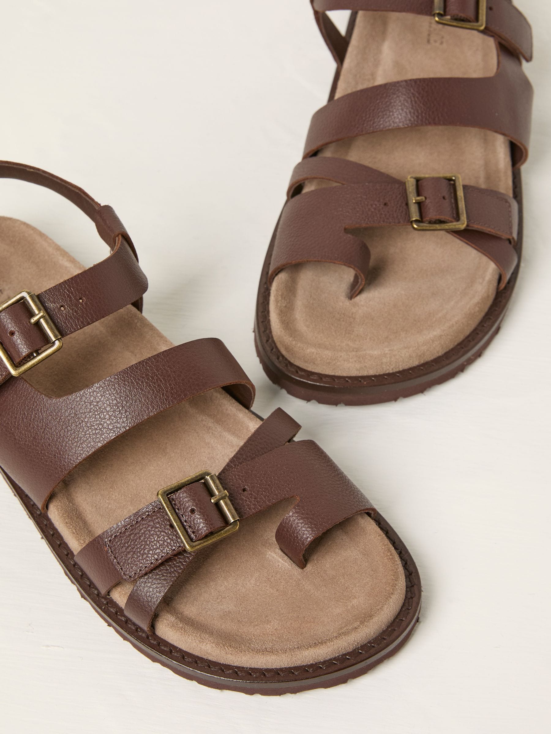 Chocolate Brown Toe Post Sandal