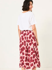 Millie Multi Poppies Midi Skirt