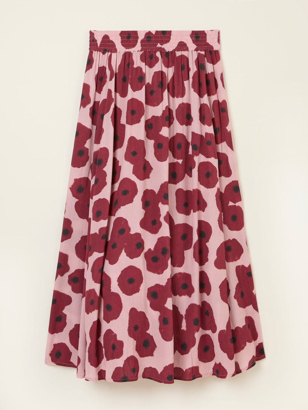 Millie Multi Poppies Midi Skirt