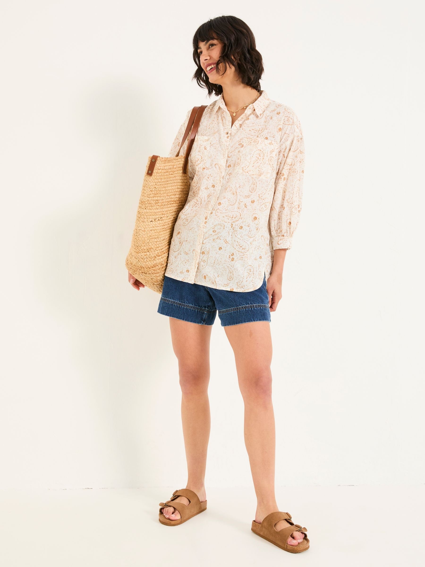 Whitney Ivory Paisley Shirt