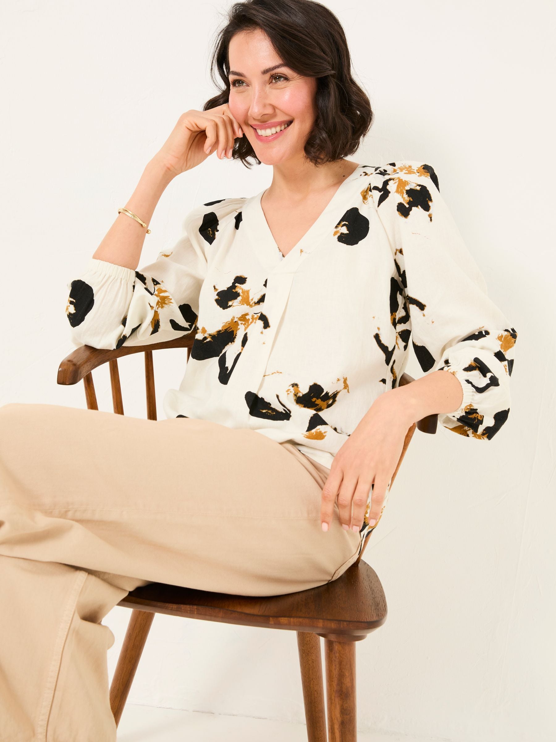Channon Multi Floral Placement Blouse