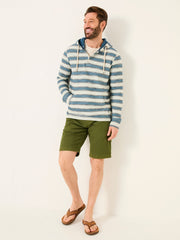 Trescowe Blue Stripe Half Zip Sweat