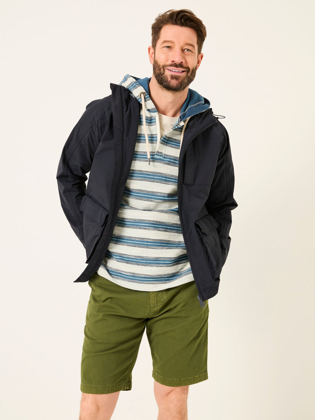 Navy Waterproof Lightweight Jacket