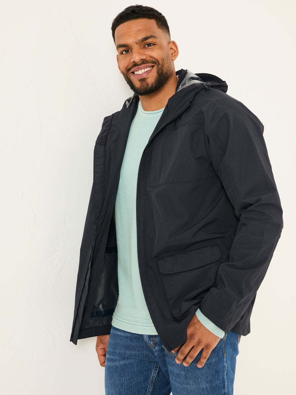 Navy Waterproof Lightweight Jacket