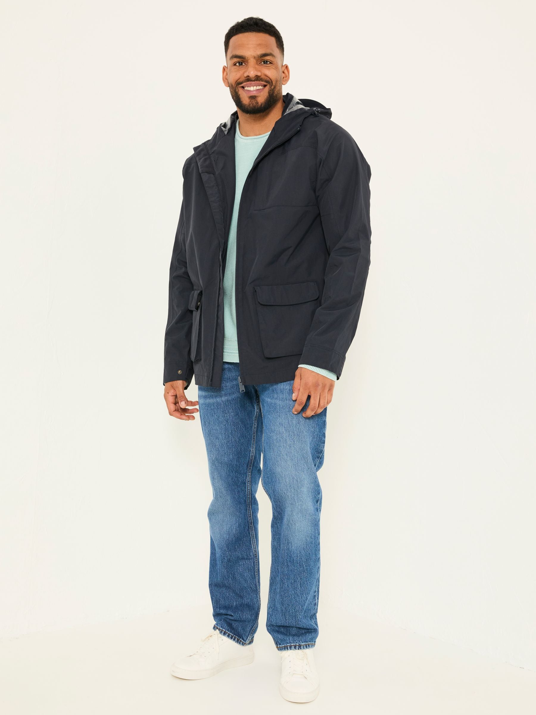Navy Waterproof Lightweight Jacket