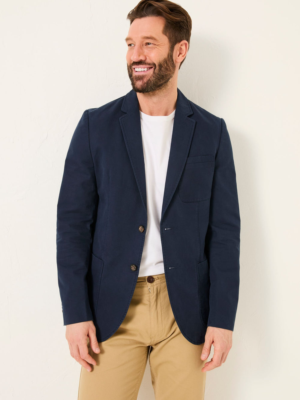 Chilworth Navy 100% Cotton Blazer