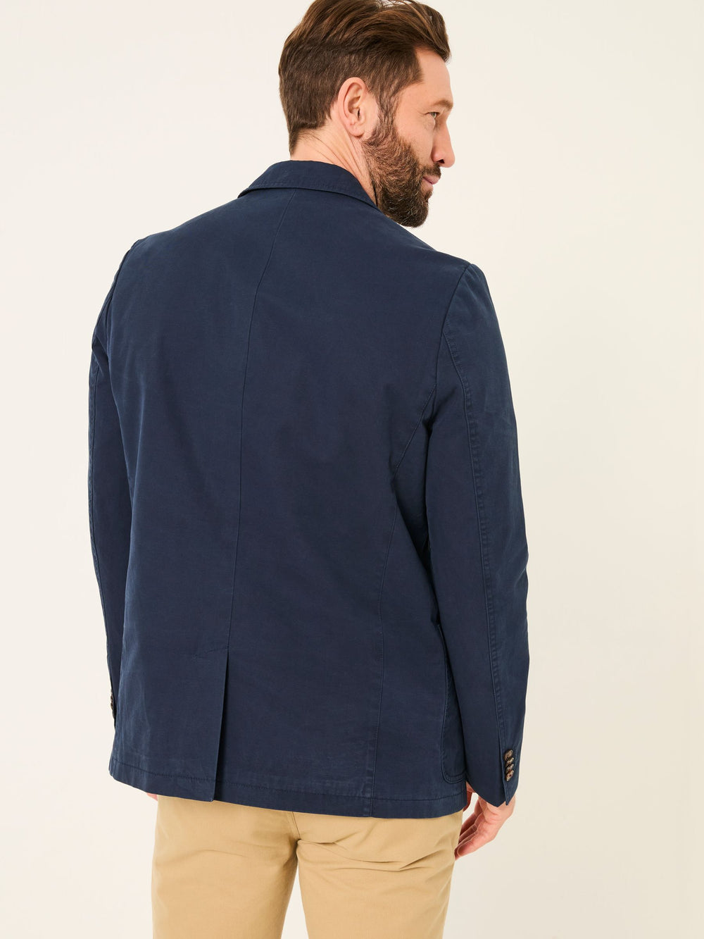Chilworth Navy 100% Cotton Blazer