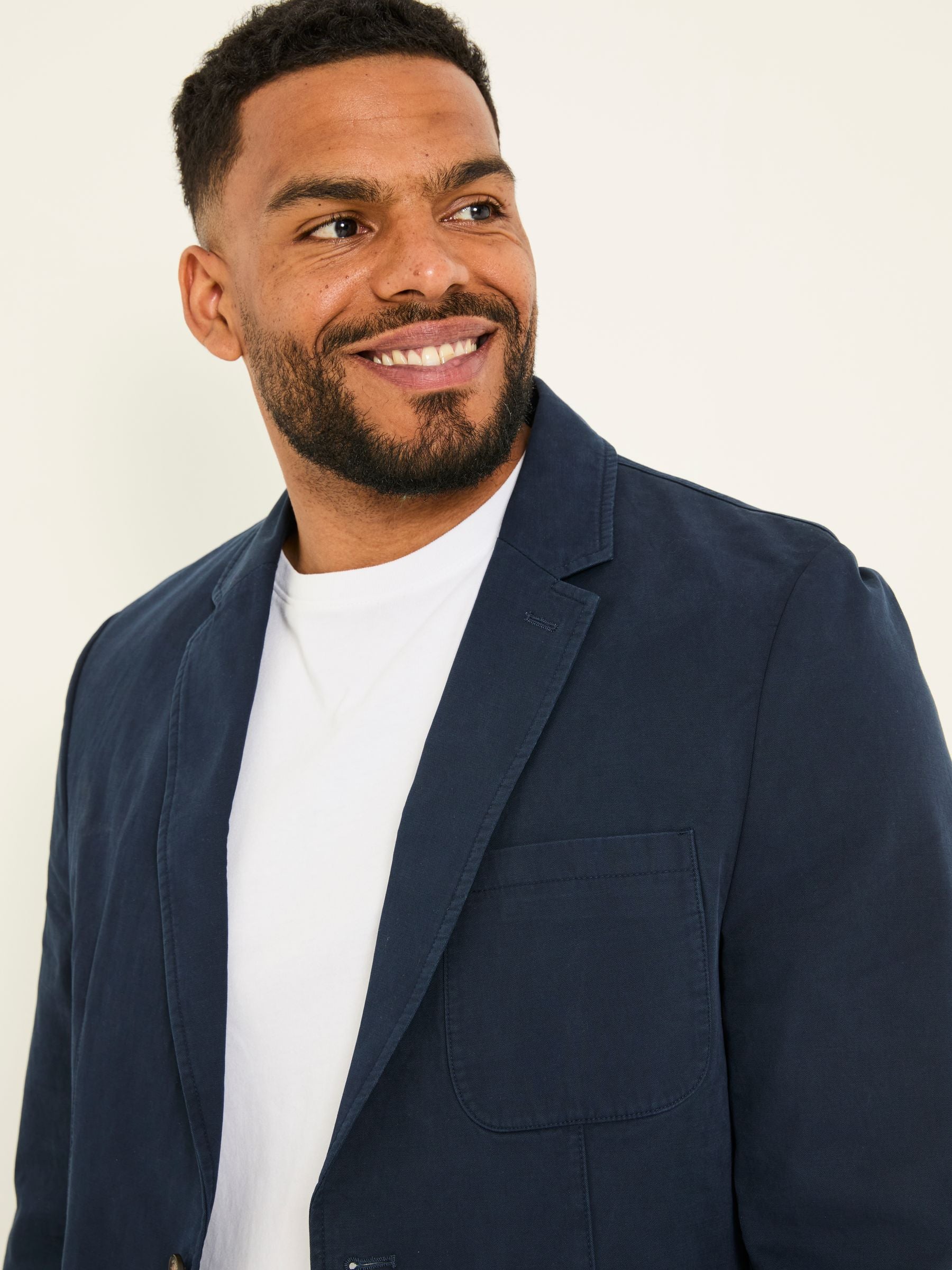 Chilworth Navy 100% Cotton Blazer