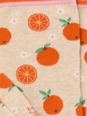 Oatmeal Orange Socks