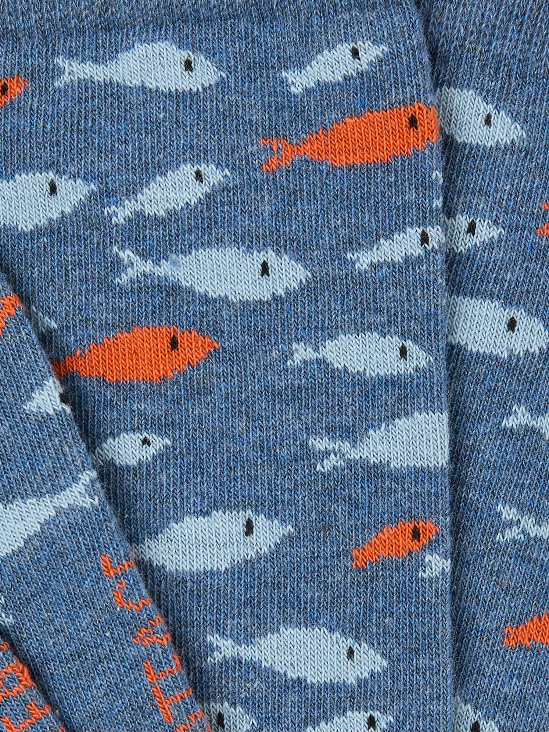 Blue Fish Men's Socks