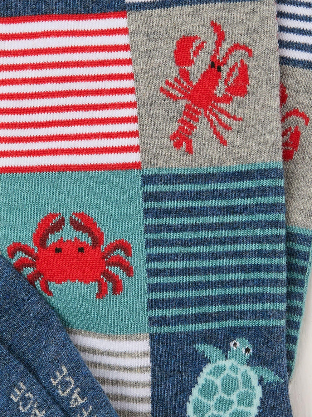 Grey Sealife Men's Socks