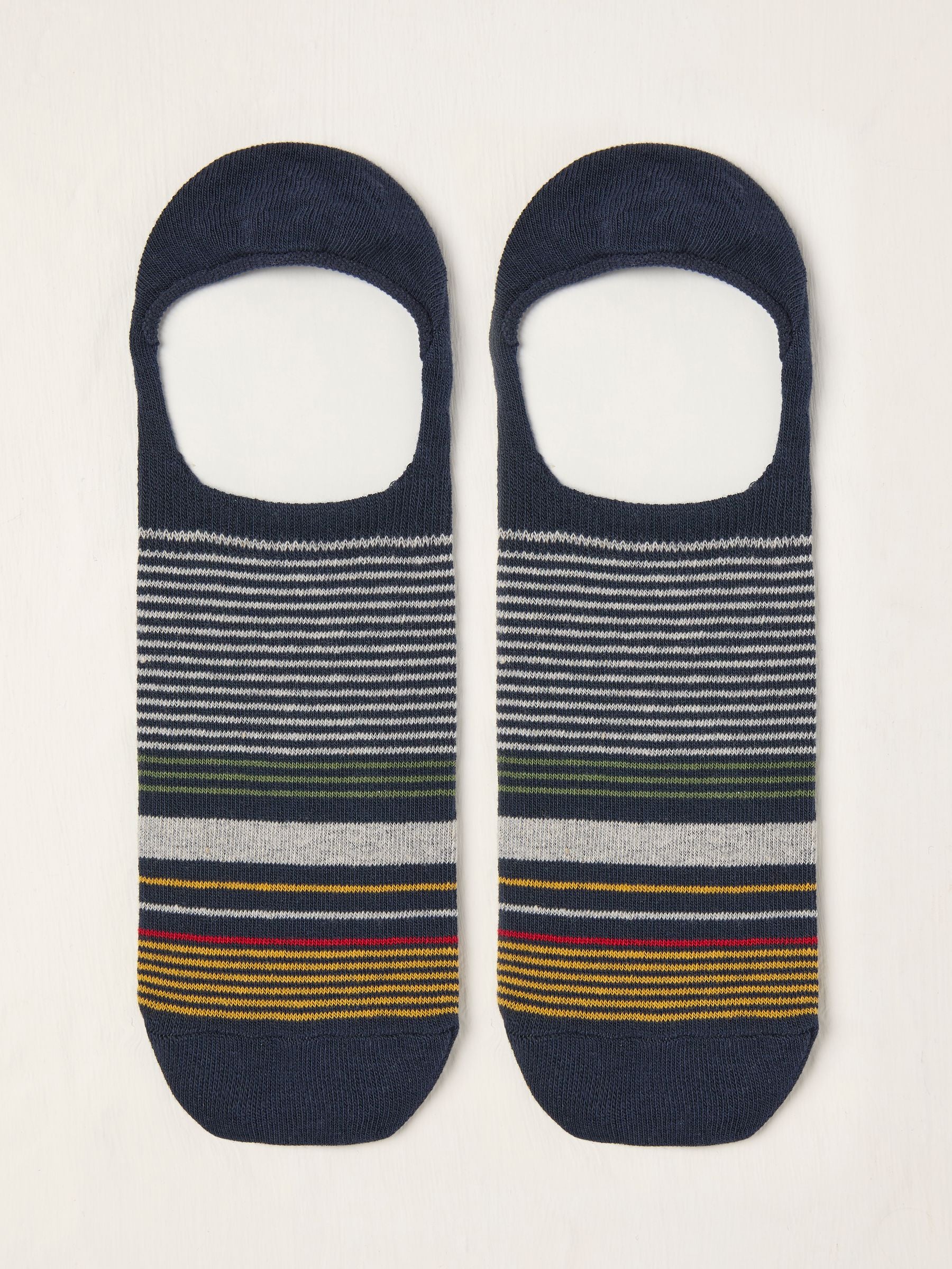 Blue Stripe Footsie Socks