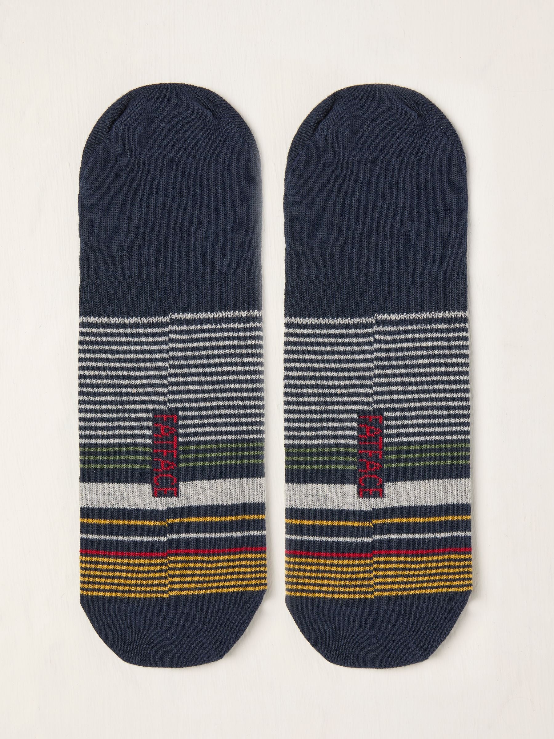 Blue Stripe Footsie Socks